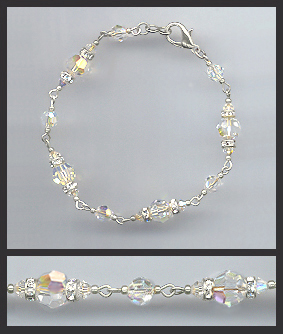 Aurora Crystal Rondelle Bracelet