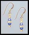 Mini Sapphire Blue Crystal Earrings
