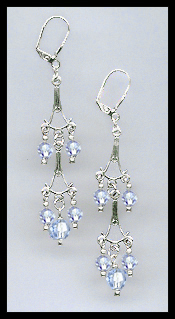 Light Blue Dangle Earrings