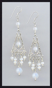 Swarovski Opal White Earrings