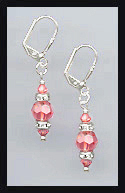 Simple Coral Sunset Earrings