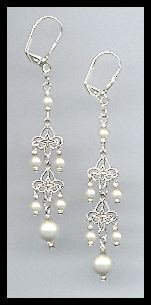 Swarovski Crystal Pearl Earrings