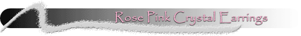Swarovski  Rose Pink Crystal Earrings