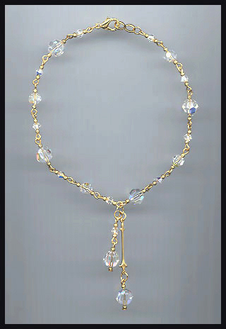 Clear Crystal Anklet