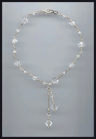 Clear Crystal Anklet
