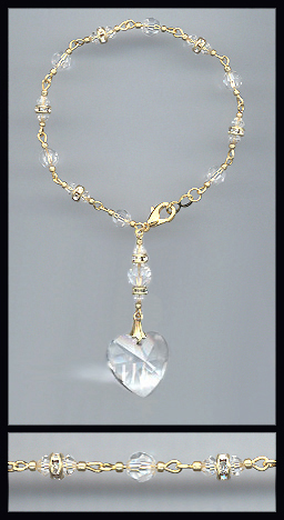 Swarovski Crystal Heart Bracelet