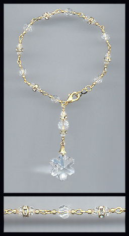 Swarovski Crystal Snowflake Bracelet