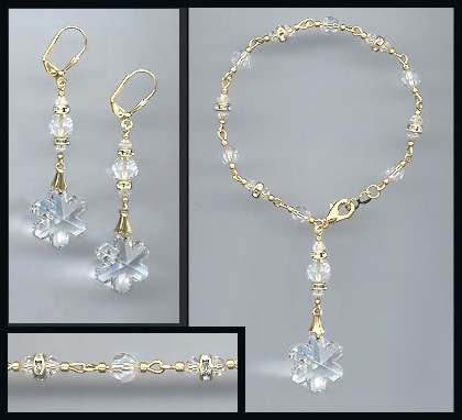 Swarovski Crystal Snowflake Set