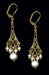Vintage Freshwater Pearl Earrings