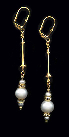 Real Pearl Drop Earrings