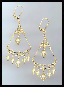 Jonquil Yellow Crystal Earrings