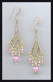 Light Pink Vintage Earrings