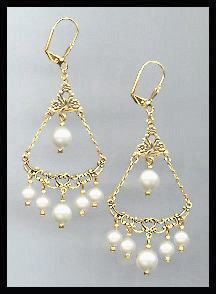 Swarovski Crystal Pearl Earrings
