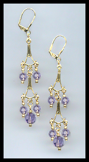 Classic Tanzanite Purple Earrings