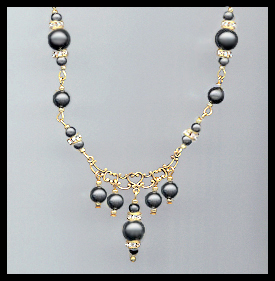 Swarovski Black Pearl Necklace