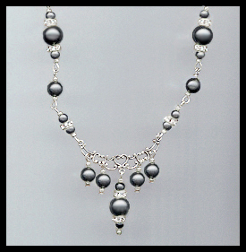 Swarovski Black Pearl Necklace