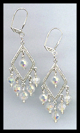 Aurora Borealis Crystal Earrings