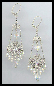 Swarovski Aurora Crystal Chandelier Earrings