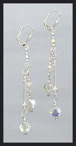 Aurora Crystal Drop Earrings