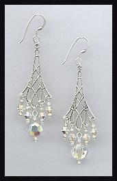 Aurora Crystal Vintage Earrings