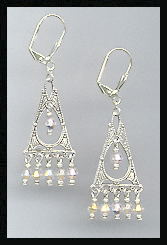 Deco Style Aurora Crystal Earrings