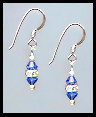 Mini Sapphire Blue Crystal Earrings