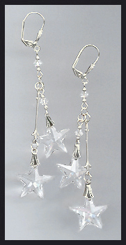 Swarovski Crystal Star Earrings