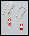 Tiny Swarovski Red Crystal Earrings