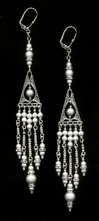 Swarovski Pearl Chandelier Earrings