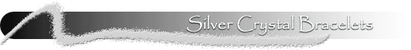 Silver Swarovski Crystal Bracelets