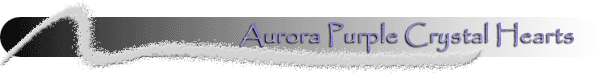 Swarovski Aurora Purple Crystal Heart Earrings