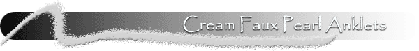 Swarovski Cream Pearl Anklets