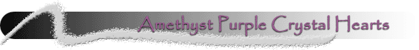 Swarovski Amethyst Purple Crystal Heart Earrings