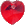 Swarovski Ruby Red Heart Earrings